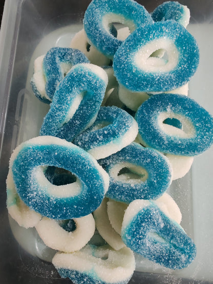 Blue Raspberry Rings (Fizzy)
